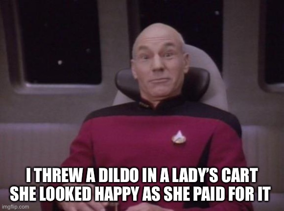 I THREW A D**DO IN A LADY’S CART
SHE LOOKED HAPPY AS SHE PAID FOR IT | made w/ Imgflip meme maker