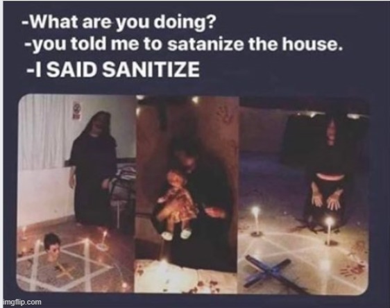 SATANIZE ALL THE HOUSES!! | image tagged in satanism,satanists,fail,epic fail,oof size large | made w/ Imgflip meme maker