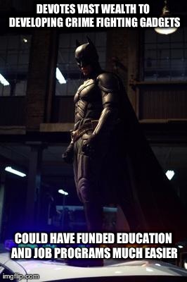 wrong priority batman | image tagged in memes,scumbag,batman | made w/ Imgflip meme maker