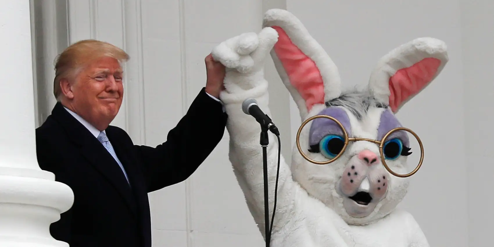 High Quality Trump Easter Bunny Blank Meme Template