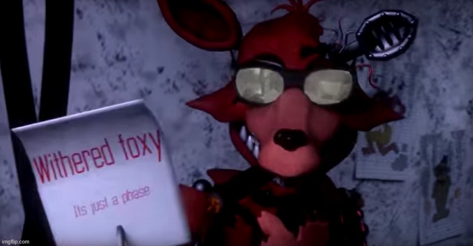 Withered Foxy waking up, Five Nights at Freddy's