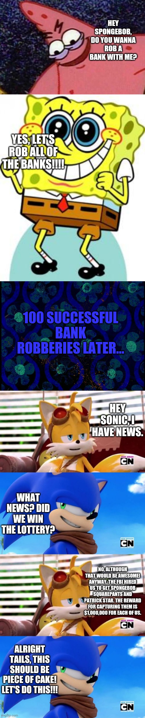 Sonic And Tails' FBI Mission To Capture Spongebob And Patrick pt.1 ...