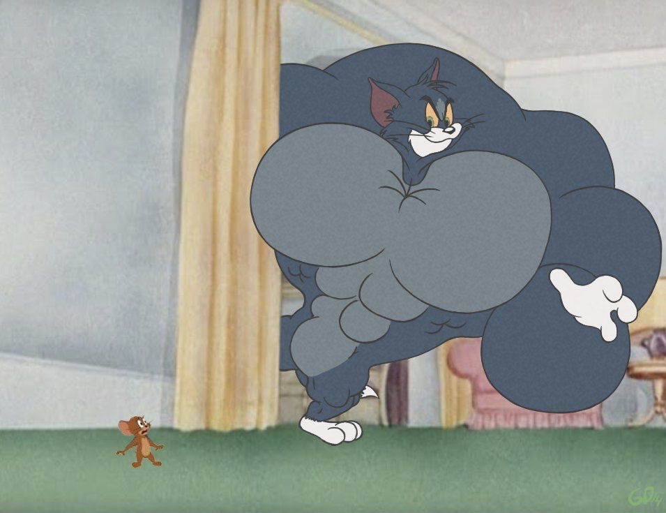 Big Tom Hunts Jerry Blank Meme Template