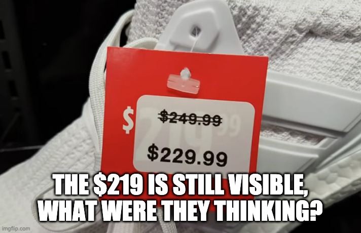 The big dumb | THE $219 IS STILL VISIBLE, WHAT WERE THEY THINKING? | image tagged in dumb,memes,funny | made w/ Imgflip meme maker