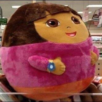 High Quality Fat Dora Blank Meme Template