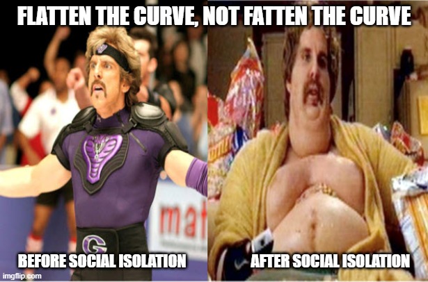 Before and After | FLATTEN THE CURVE, NOT FATTEN THE CURVE; BEFORE SOCIAL ISOLATION                      AFTER SOCIAL ISOLATION | image tagged in coronavirus,social distancing | made w/ Imgflip meme maker