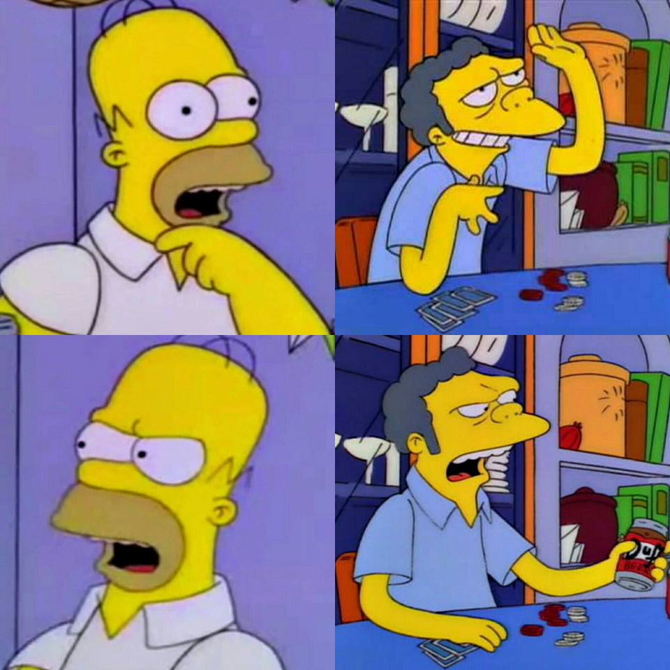 homero moe uhlala señor frances Blank Meme Template