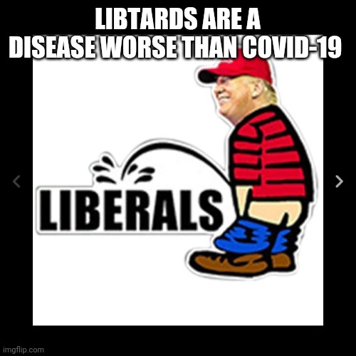 LIBTARDS ARE A DISEASE WORSE THAN COVID-19 | made w/ Imgflip meme maker