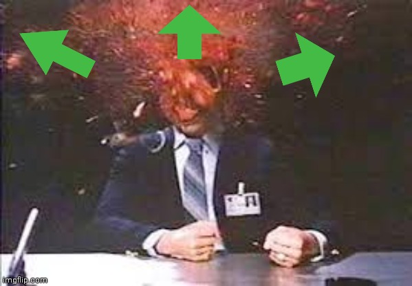 Exploding head | image tagged in exploding head | made w/ Imgflip meme maker