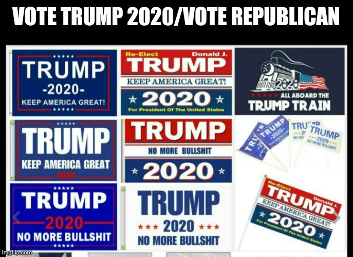 VOTE TRUMP 2020/VOTE REPUBLICAN | made w/ Imgflip meme maker