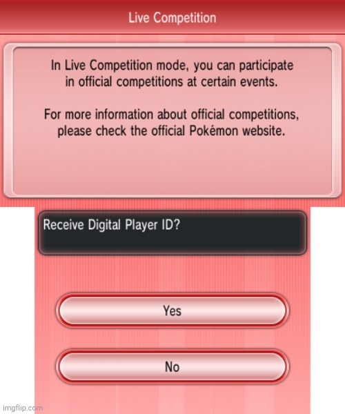 Pokemon XY Live Competition | image tagged in pokemon xy live competition | made w/ Imgflip meme maker