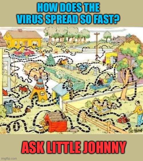 HOW DOES THE VIRUS SPREAD SO FAST? ASK LITTLE JOHNNY | image tagged in coronavirus,journey,memes,funny | made w/ Imgflip meme maker