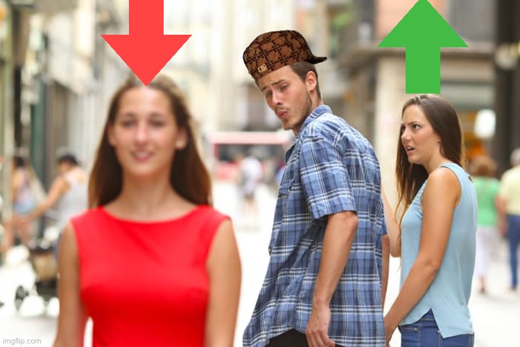 I like your hat, girl. | image tagged in memes,distracted boyfriend,aaaaand its gone,pie charts,bad luck brian,batman slapping robin | made w/ Imgflip meme maker