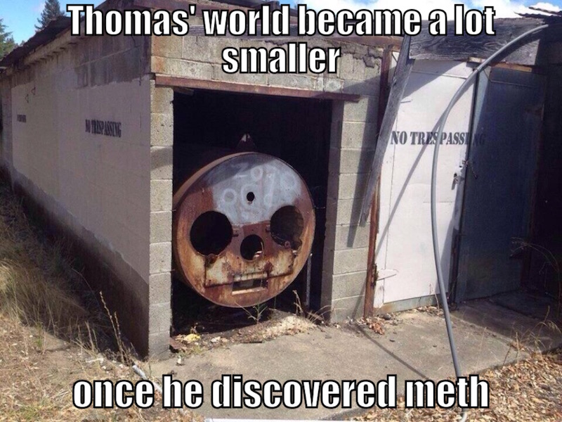 Thomas the tank engine Blank Meme Template