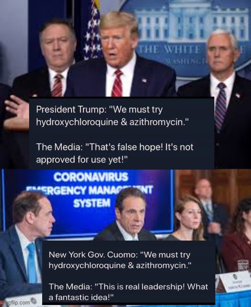 FAKE NEWS CNN SPIN! We Must Try Hydroxychloroquine & Azithromycin | image tagged in cnn fake news,stupid liberals,democrats,trump,cuomo | made w/ Imgflip meme maker
