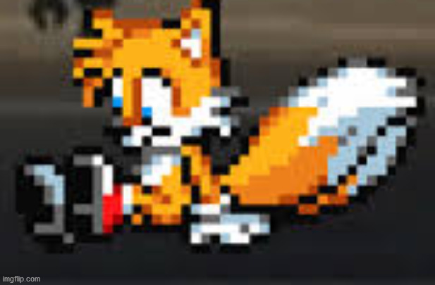 depressed tails | image tagged in sad tails | made w/ Imgflip meme maker