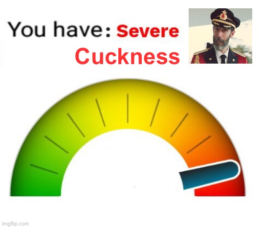Depression-o-meter | Cuckness | image tagged in depression-o-meter | made w/ Imgflip meme maker