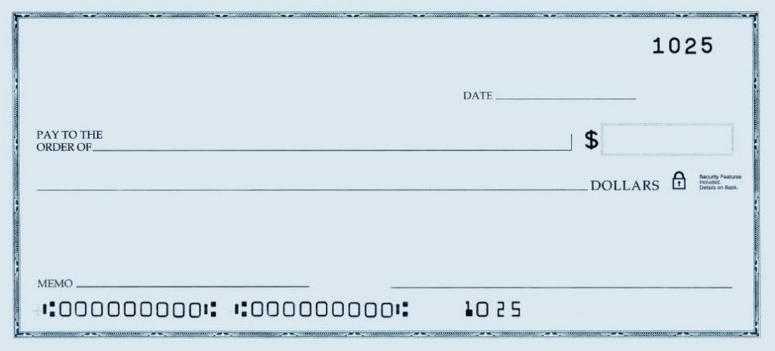 Can I Print A Blank Check
