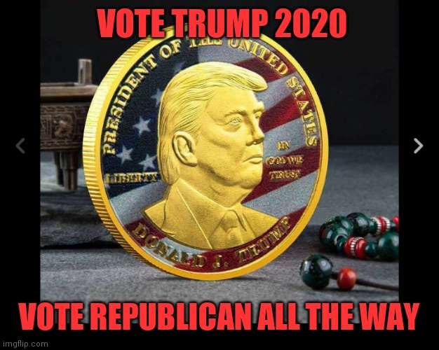VOTE TRUMP 2020 VOTE REPUBLICAN ALL THE WAY | made w/ Imgflip meme maker