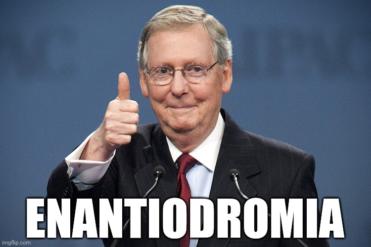 Mitch McConnell | ENANTIODROMIA | image tagged in mitch mcconnell | made w/ Imgflip meme maker