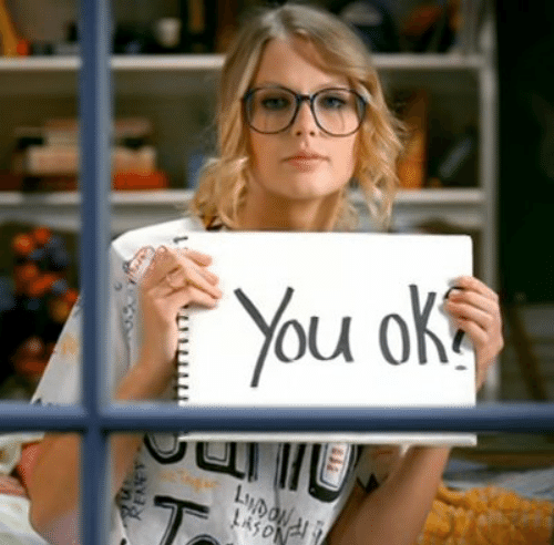 Taylor Swift You ok? Blank Meme Template