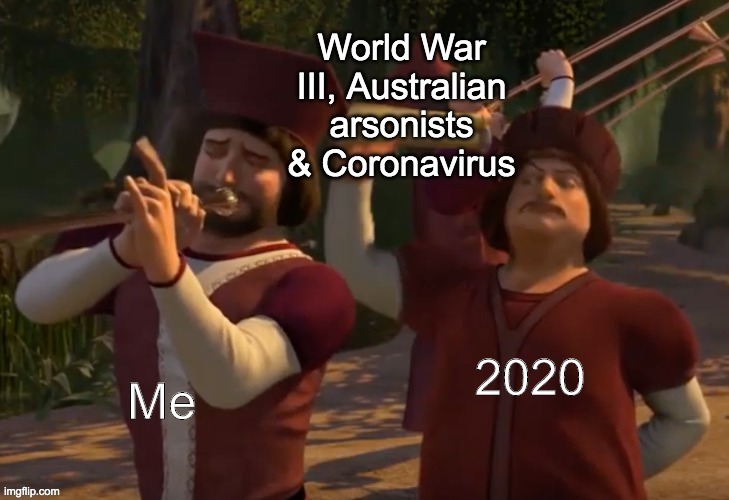 This is a new template of mine | image tagged in funny,memes,custom template,shrek 2 trumpet fanfare | made w/ Imgflip meme maker