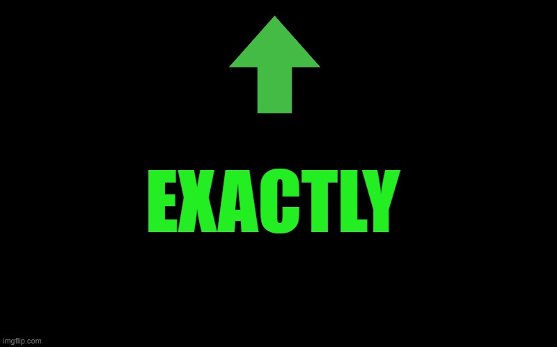 black screen | EXACTLY | image tagged in black screen | made w/ Imgflip meme maker