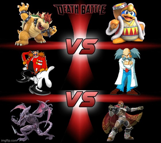 image tagged in death battle 4 way | made w/ Imgflip meme maker