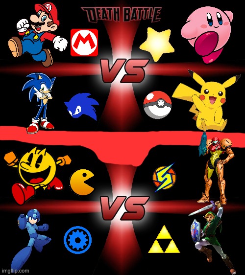 I was bored, so here: | image tagged in death battle 4 way | made w/ Imgflip meme maker