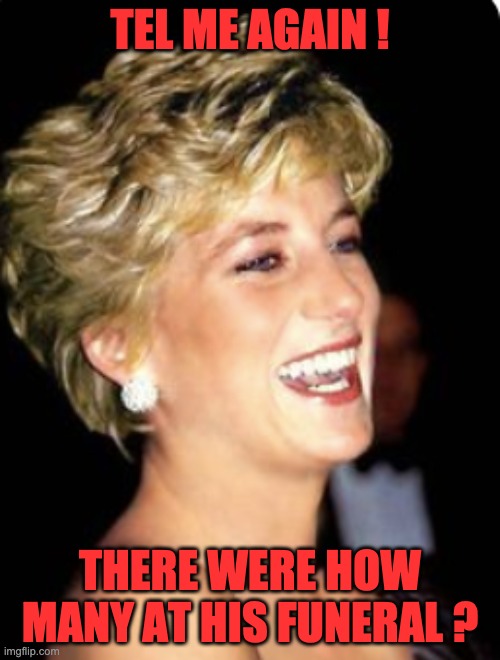 Diana corona | TEL ME AGAIN ! THERE WERE HOW MANY AT HIS FUNERAL ? | image tagged in diana corona | made w/ Imgflip meme maker