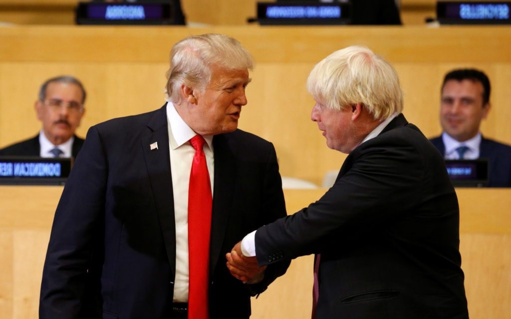 Trump & Jhonson Blank Meme Template