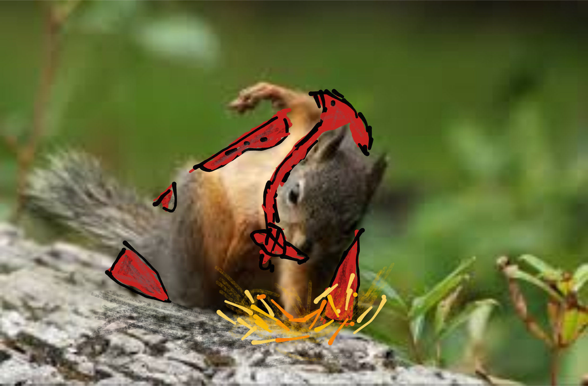 High Quality Super Squirrel Blank Meme Template