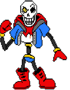 High Quality papyrus undertale disbelief phase 3 Blank Meme Template