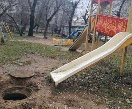 Slide to Sewer Blank Meme Template