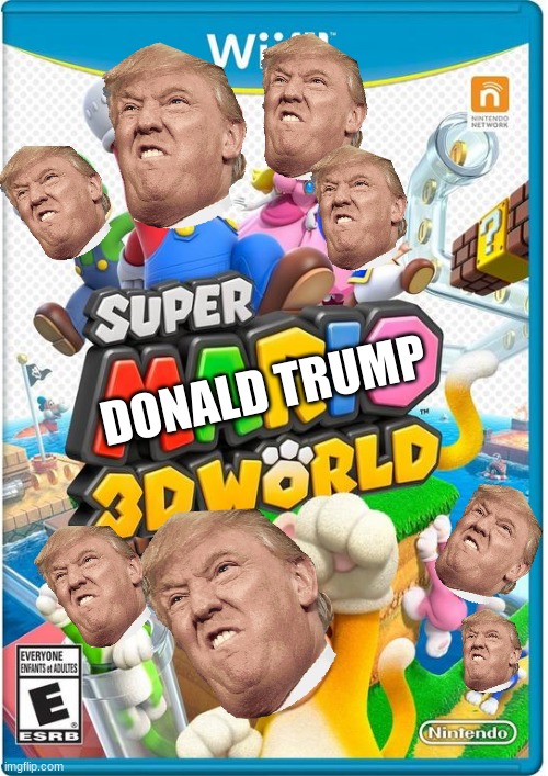 super mario 4d world | DONALD TRUMP | image tagged in super mario 4d world | made w/ Imgflip meme maker