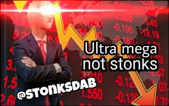 ultra mega not stonks Blank Meme Template