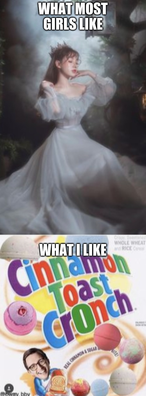 WHAT MOST GIRLS LIKE; WHAT I LIKE | image tagged in girl,funny | made w/ Imgflip meme maker