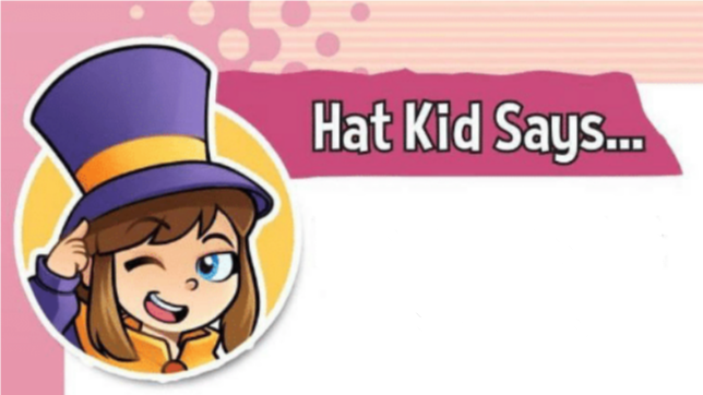 High Quality Hat Kid Says... Blank Meme Template
