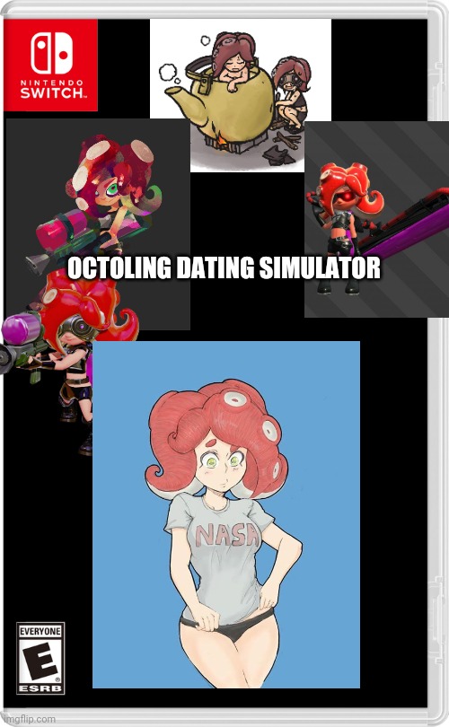 Ever wondered what's it like to date an Octoling? | OCTOLING DATING SIMULATOR | image tagged in nintendo switch,octoling,splatoon,fake switch games,memes | made w/ Imgflip meme maker