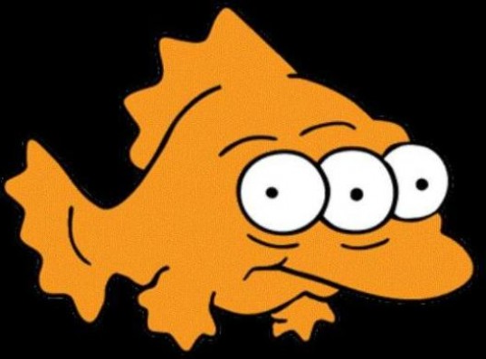Simpson three-eyed fish Blank Meme Template
