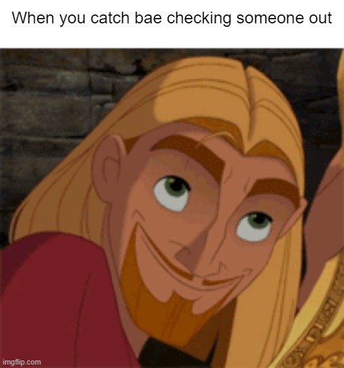 Eyebrow Raise | When you catch bae checking someone out | image tagged in road to el dorado,miguel,guy checking out another girl,bae | made w/ Imgflip meme maker