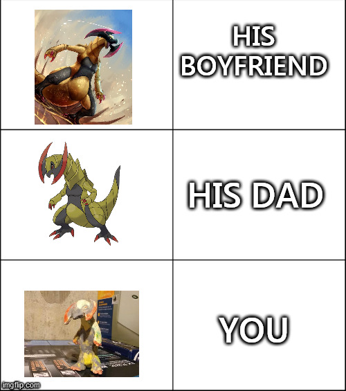 sad but true | HIS BOYFRIEND; HIS DAD; YOU | image tagged in pokemon go,sad,reality | made w/ Imgflip meme maker