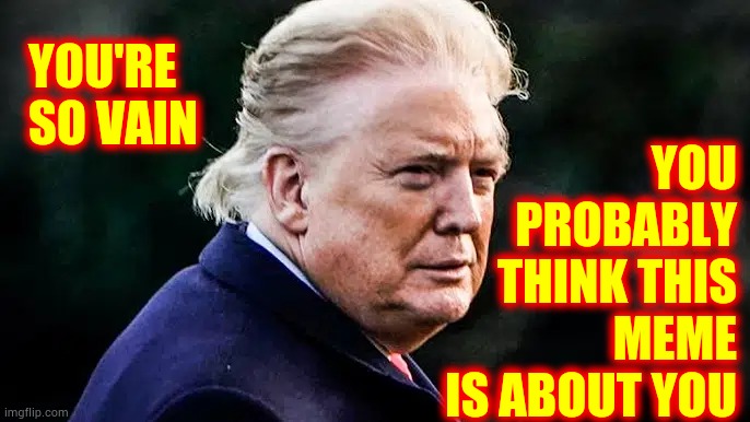 Simon Says You're So Vain | YOU PROBABLY THINK THIS MEME IS ABOUT YOU; YOU'RE SO VAIN | image tagged in memes,funny meme,vain,you're so vain,vainity,fugly | made w/ Imgflip meme maker