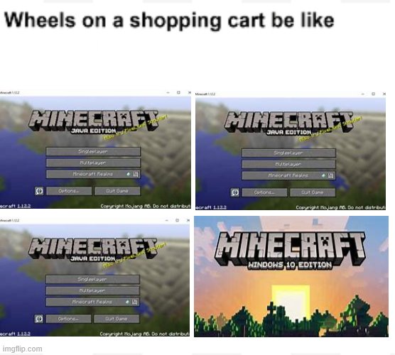 Wheels on a shopping cart be like | image tagged in wheels on a shopping cart be like | made w/ Imgflip meme maker