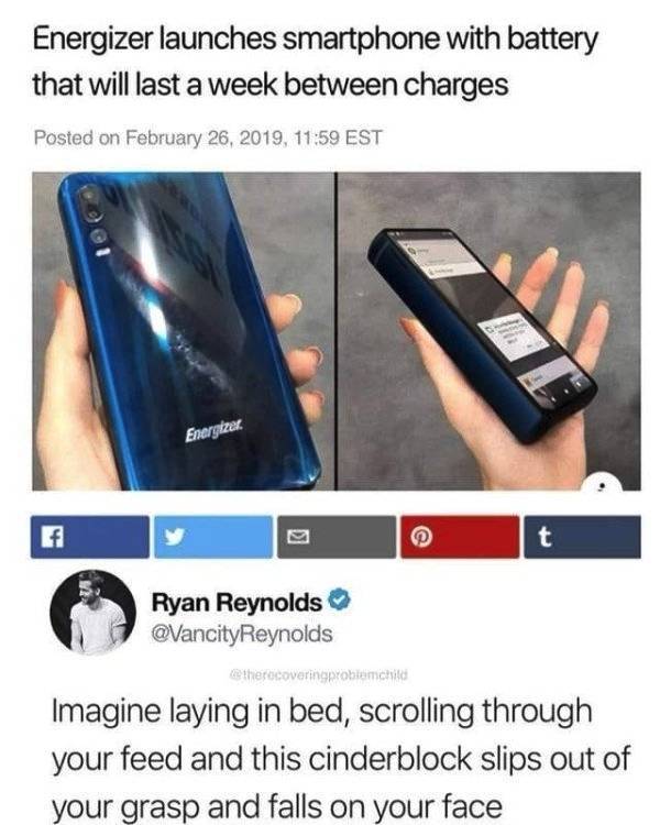 High Quality Ryan Reynolds cellphone Blank Meme Template
