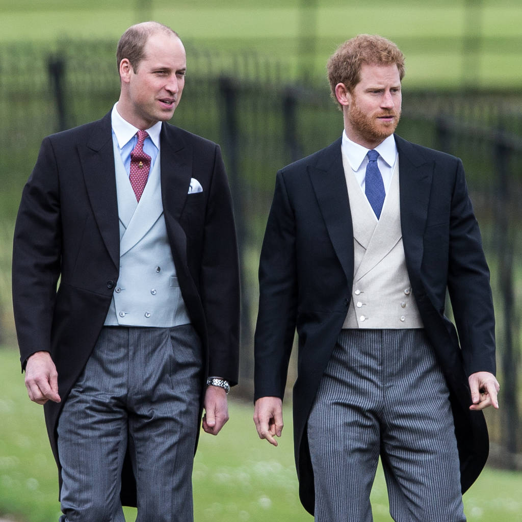 High Quality Prince William and Harry Blank Meme Template