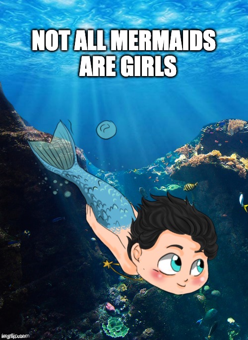 Not all mermaids are girls | NOT ALL MERMAIDS   ARE GIRLS | image tagged in not all,mermaid,merman | made w/ Imgflip meme maker