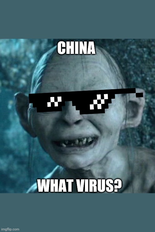 Gollum Meme | CHINA; WHAT VIRUS? | image tagged in memes,gollum | made w/ Imgflip meme maker