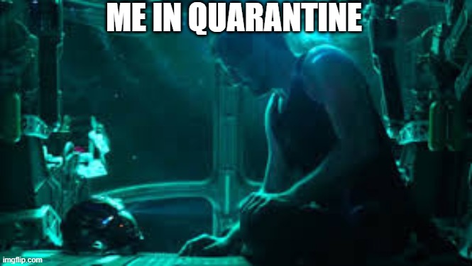 Me In Quarantine | ME IN QUARANTINE | image tagged in tired,end game,quarantine,alone | made w/ Imgflip meme maker
