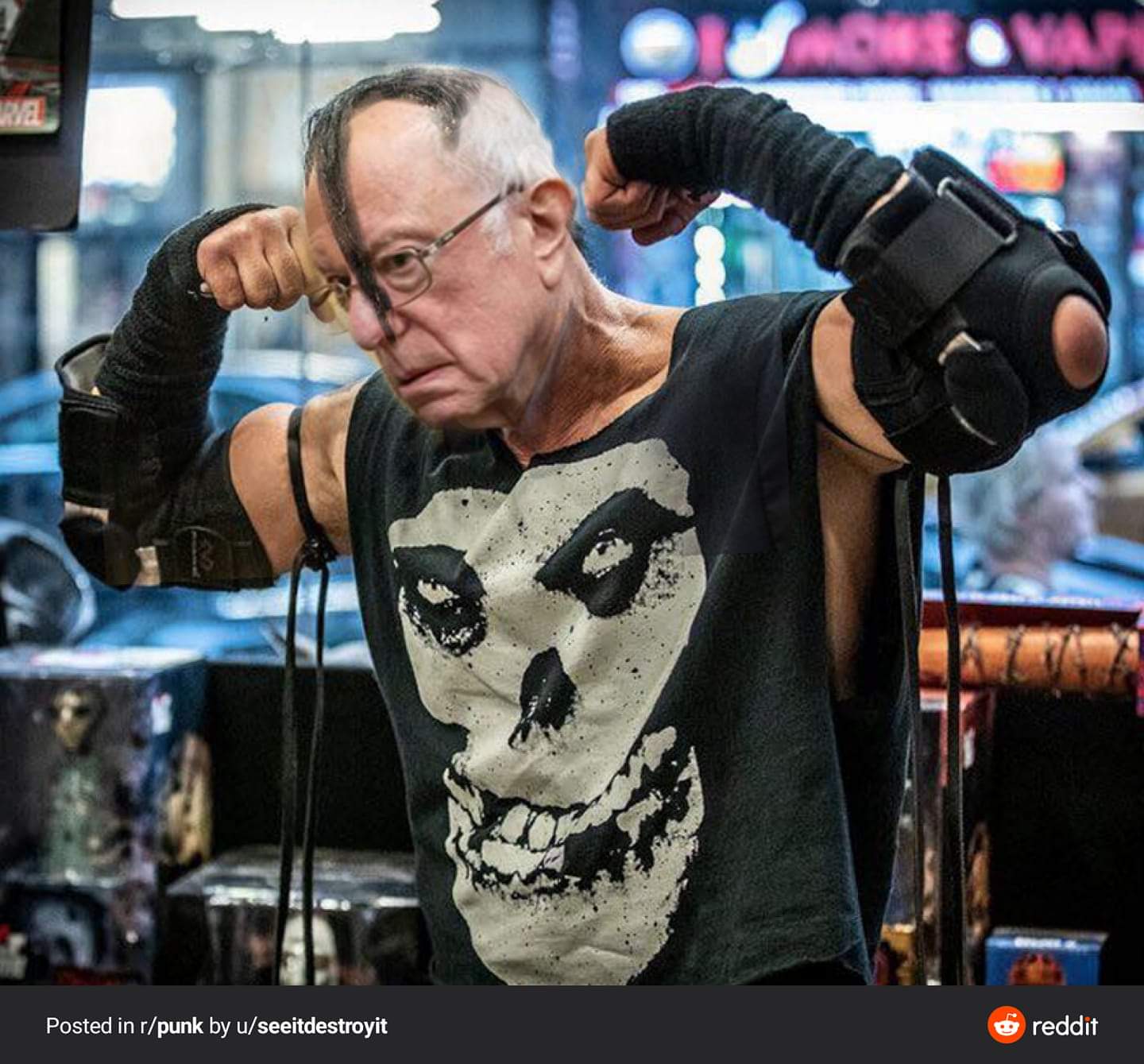 Bernie misfit Blank Meme Template